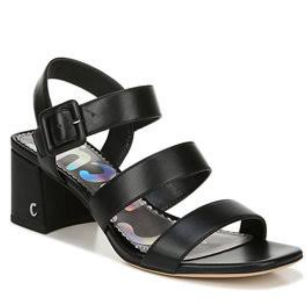 CIRCUS BY SAM EDELMAN Fisher Womens Black Block Heels Size 6 1/2